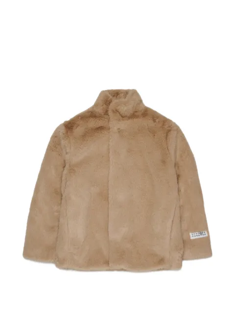 MM6 Maison Margiela Kids Jacke aus Faux Fur