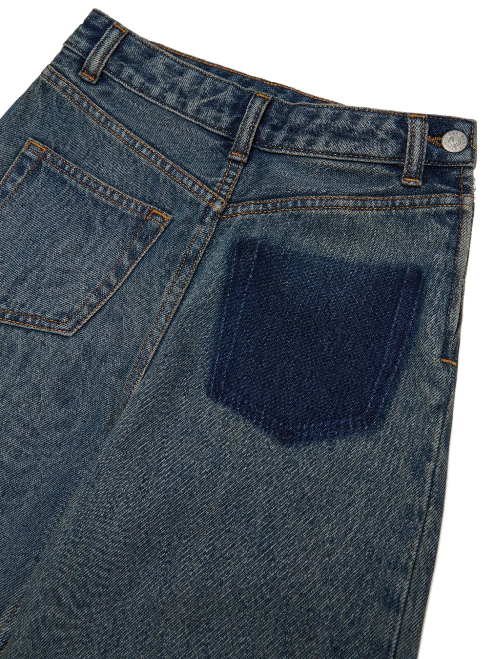 MM6 Maison Margiela Kids Jeans met contrasterende zak Blauw