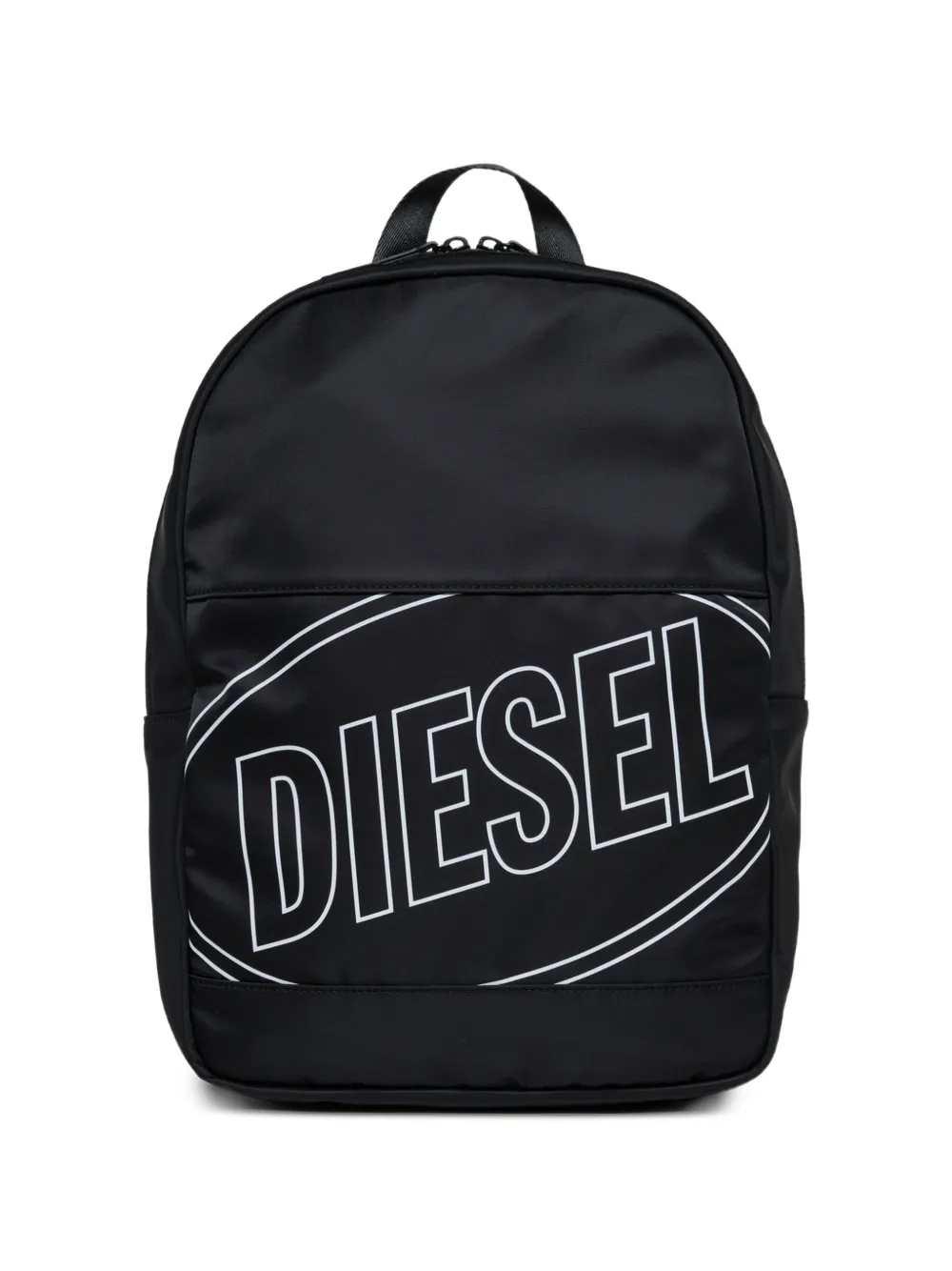 Diesel Kids Rucksack mit Logo-Print - Schwarz
