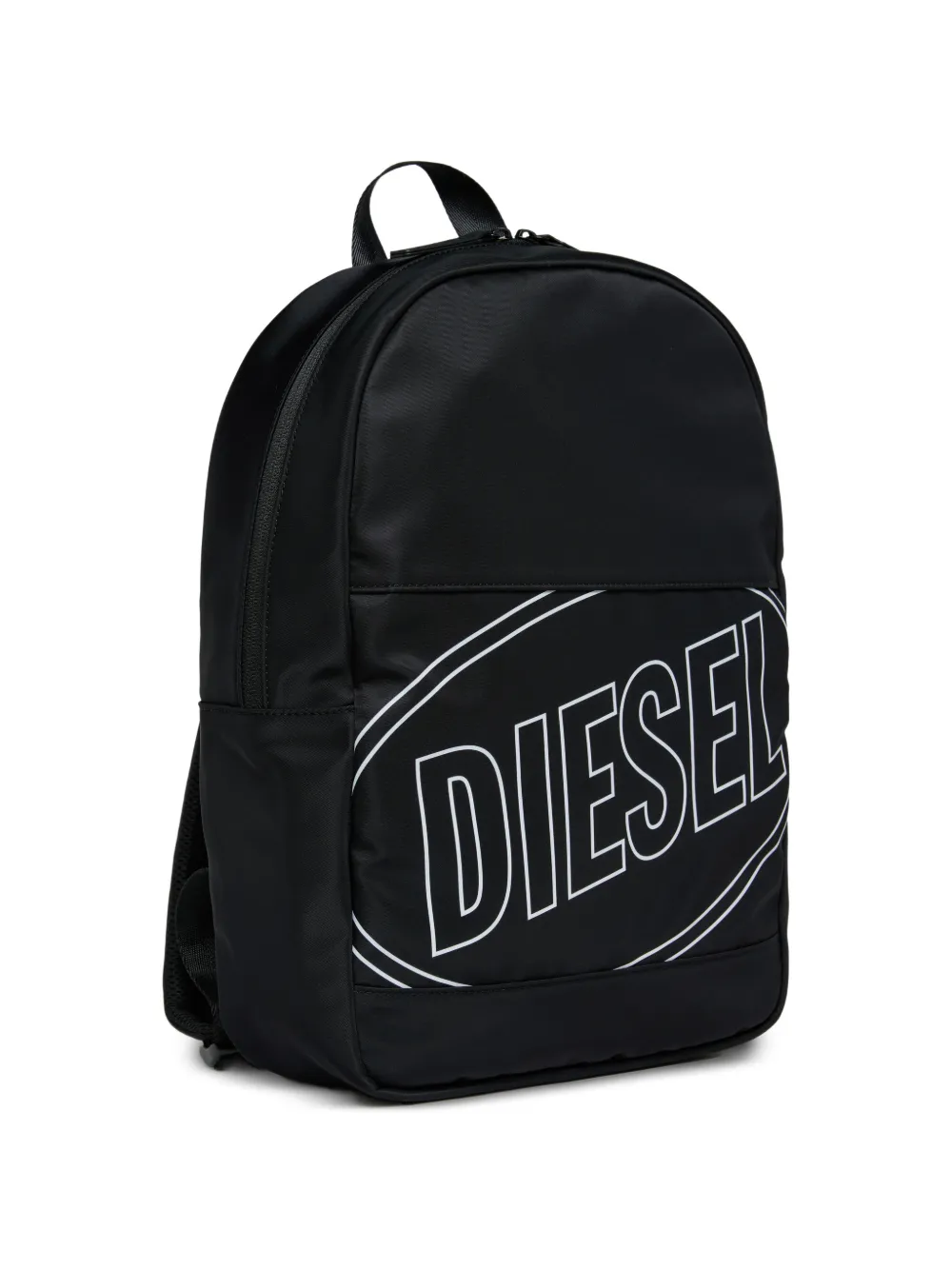 Diesel Kids Rugzak met logoprint Zwart