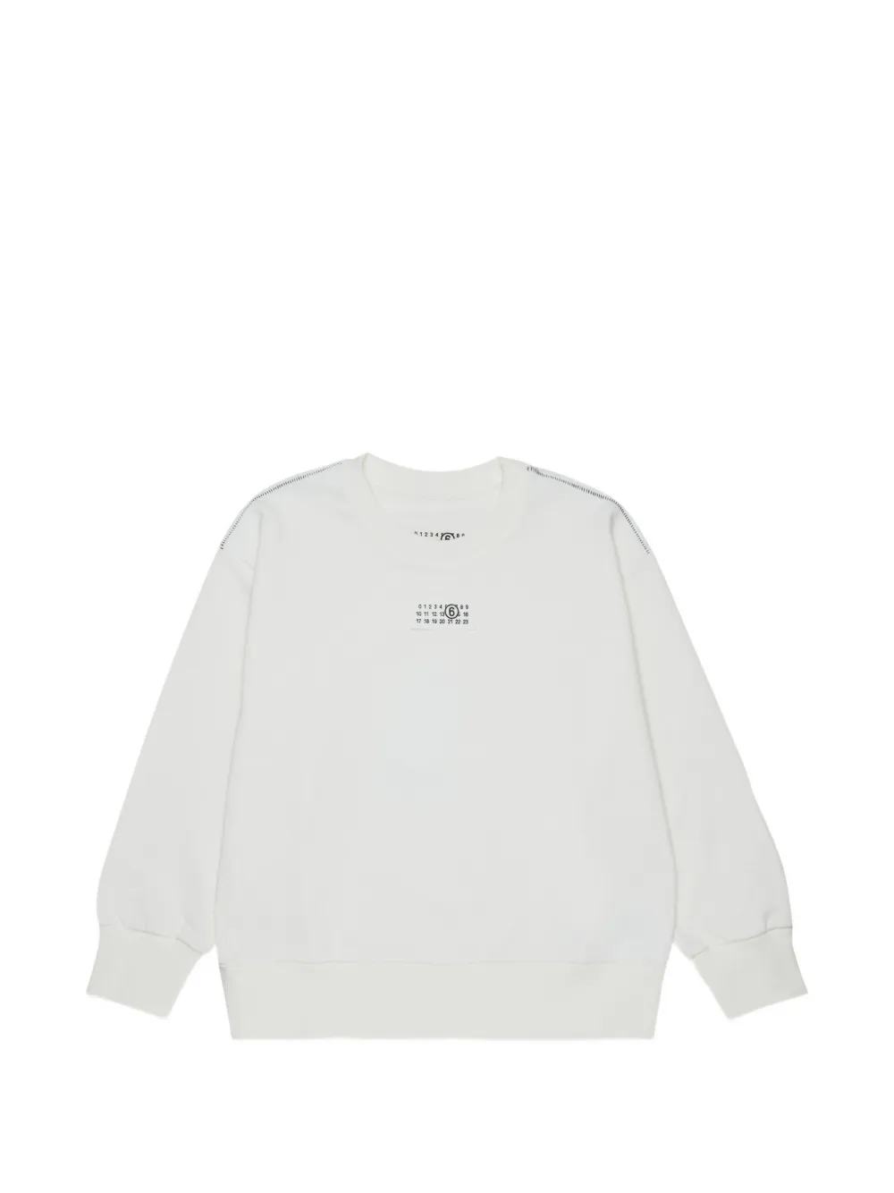 MM6 Maison Margiela Kids Pullover mit Logo-Patch - Nude