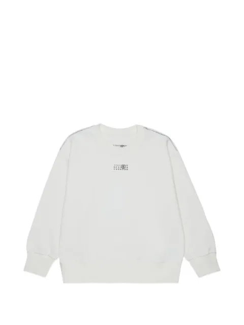 MM6 Maison Margiela Kids 로고 패치 스웨터