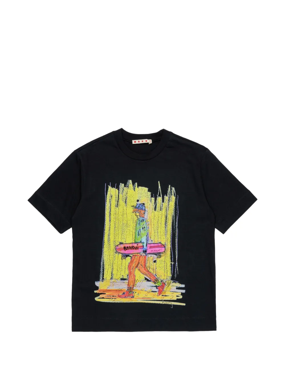 Marni Kids T-shirt con grafica - Nero