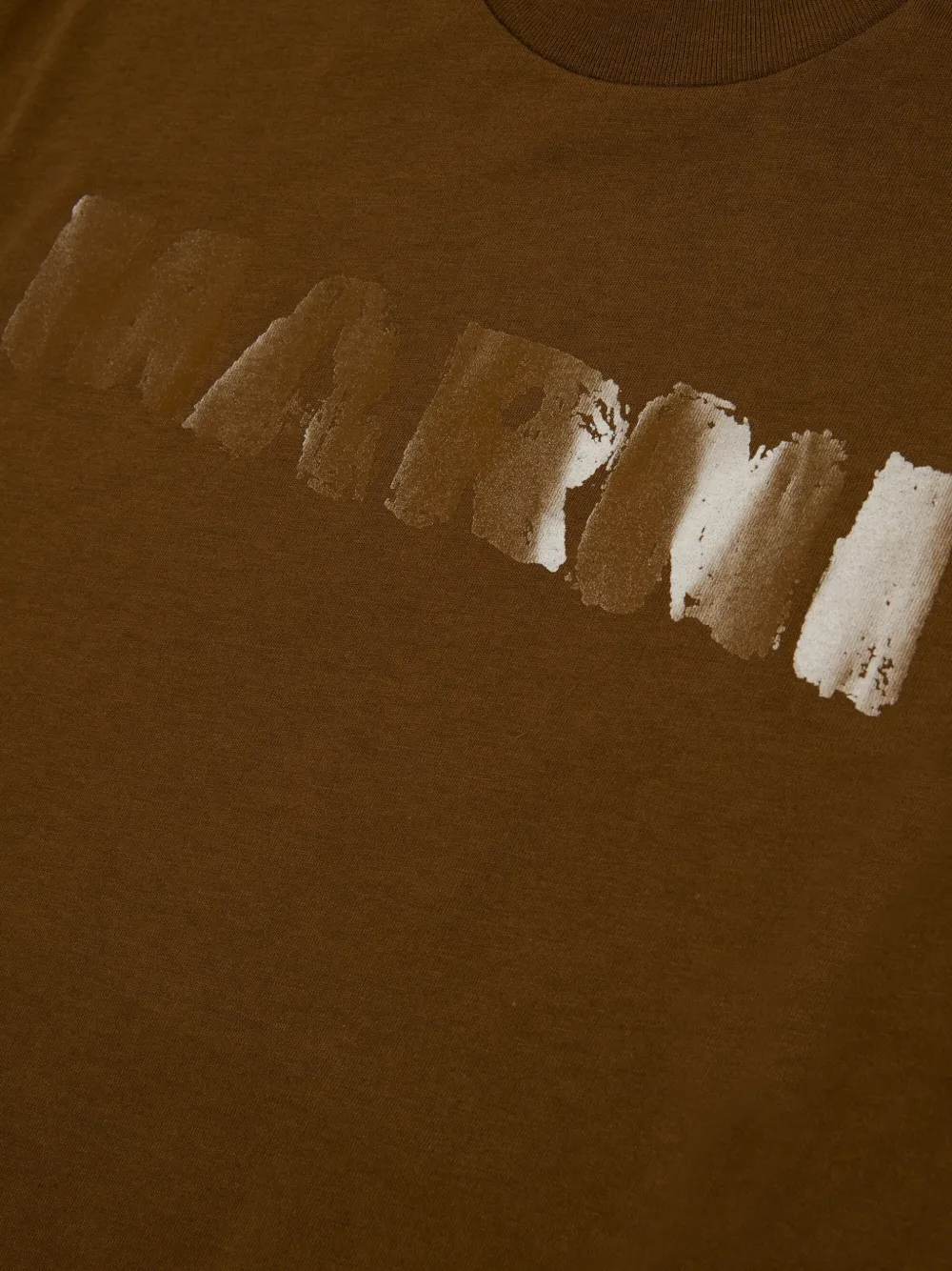 Marni Kids T-shirt met logoprint Bruin
