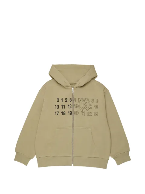 MM6 Maison Margiela Kids sudadera con capucha y motivo Numeric