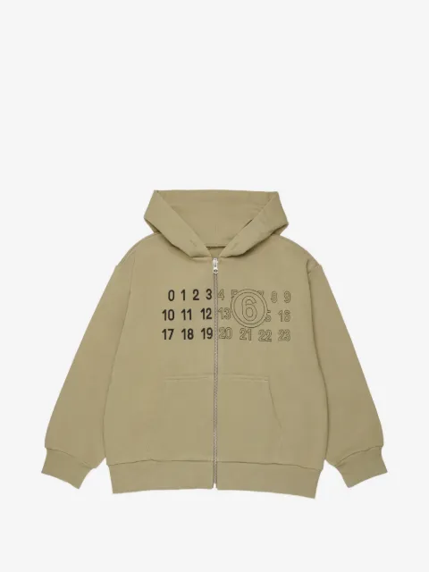 MM6 Maison Margiela Kids Numeric-signature hoodie