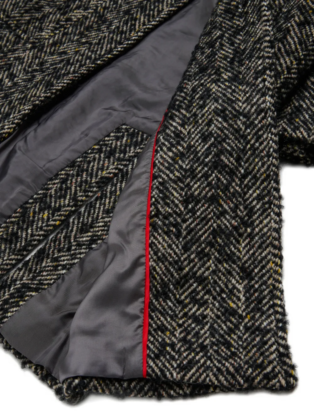 MAX&Co. Kids Jas met visgraatpatroon en ceintuur Zwart