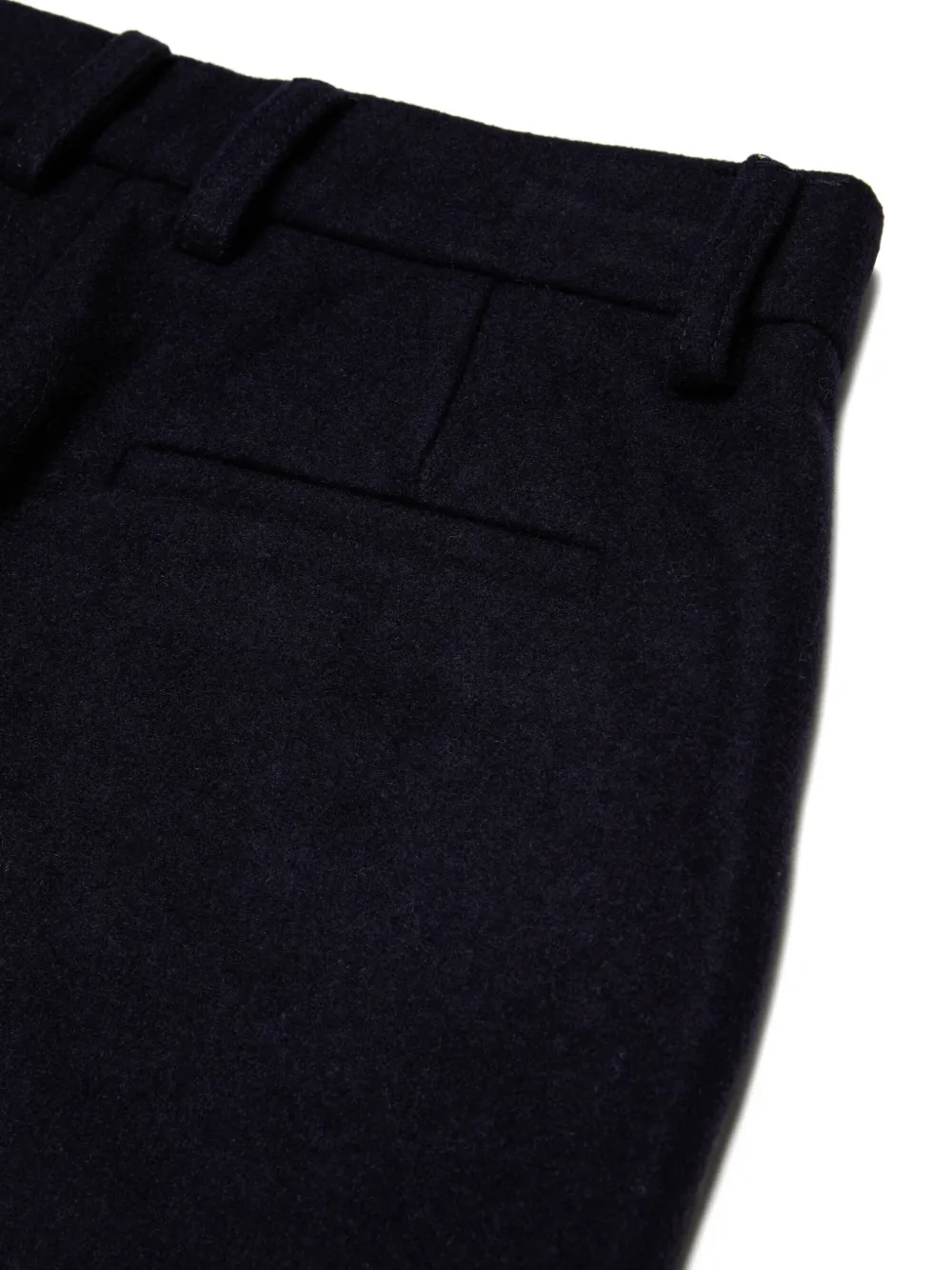 Marni Kids Broek met wijde pijpen en geborduurd logo Blauw