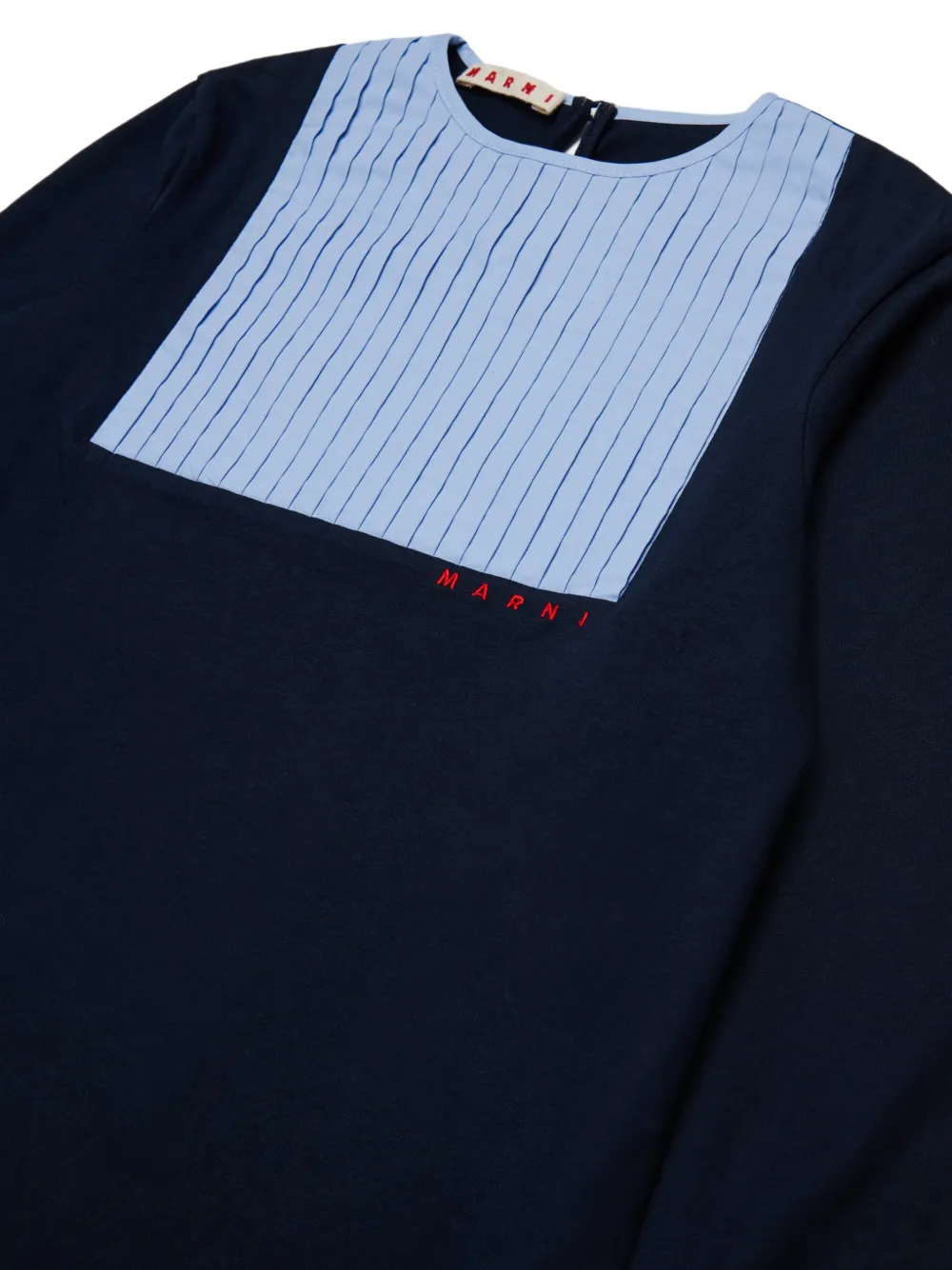 Marni Kids T-shirt met logoprint Blauw