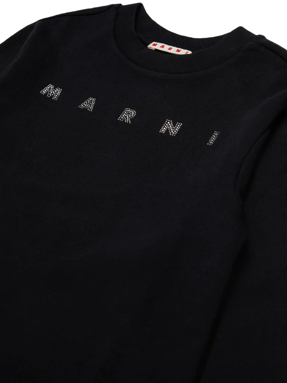 Marni Kids Sweater met logo Zwart