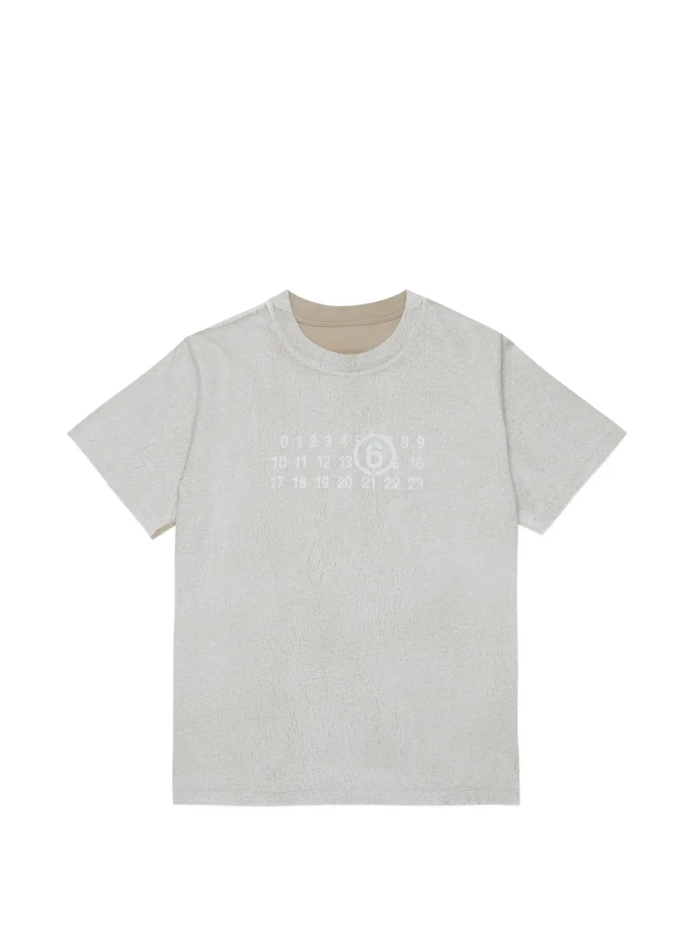 MM6 Maison Margiela Kids logo-print T-shirt - Toni neutri