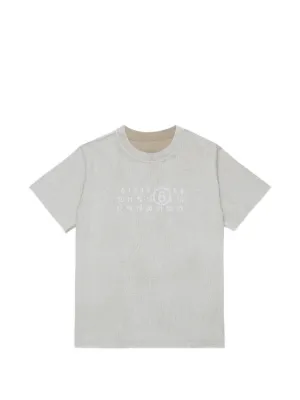 MM6 Maison Margiela Kids logo-print T-shirt | White | FARFETCH ID
