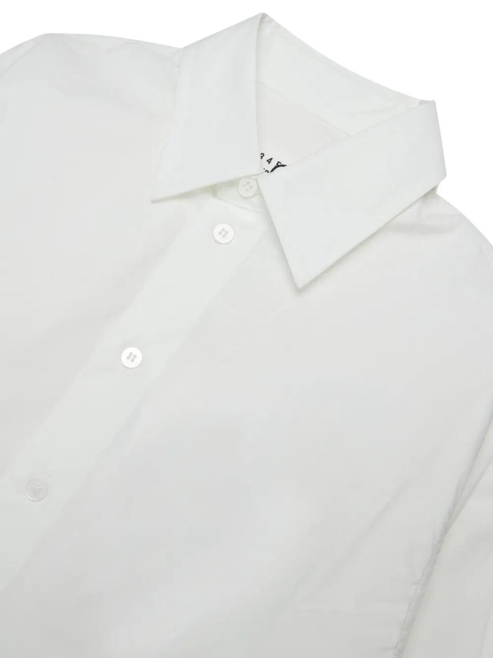 MM6 Maison Margiela Kids Numeric Signature shirt met gelaagd detail Wit