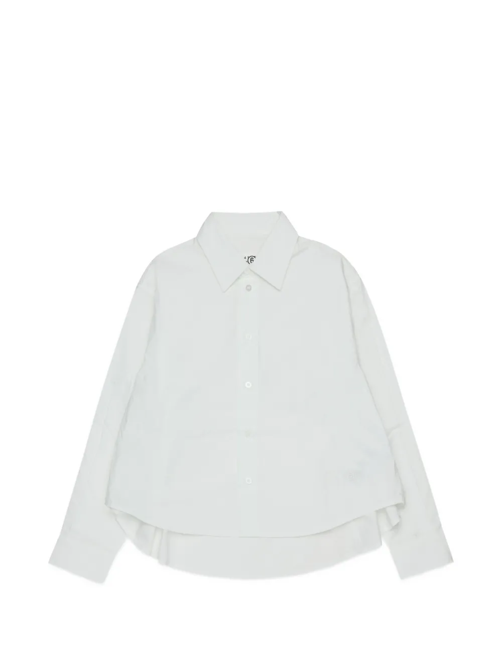 MM6 Maison Margiela Kids Camicia con dettaglio a strati - Bianco