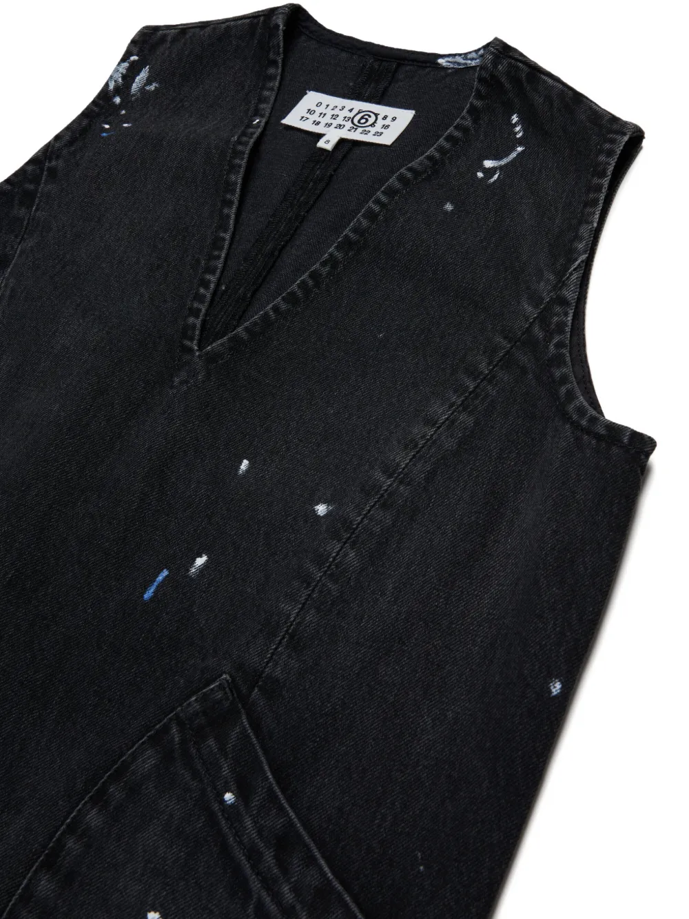 MM6 Maison Margiela Kids Mouwloze jurk Zwart