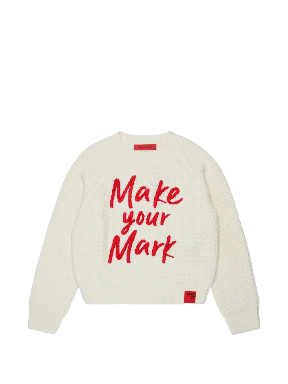 MAX&Co. Kids pull en maille intarsia - Tons neutres MAX&Co. Kids pull en maille intarsia - Tons neutres