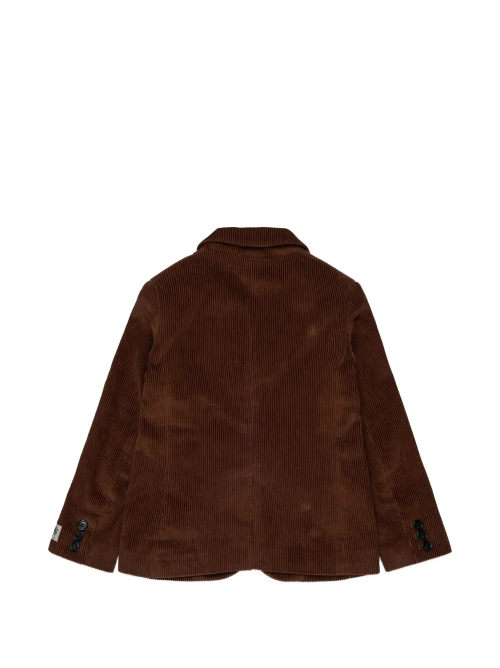 Nº21 Kids Ribfluwelen blazer met logopatch Bruin