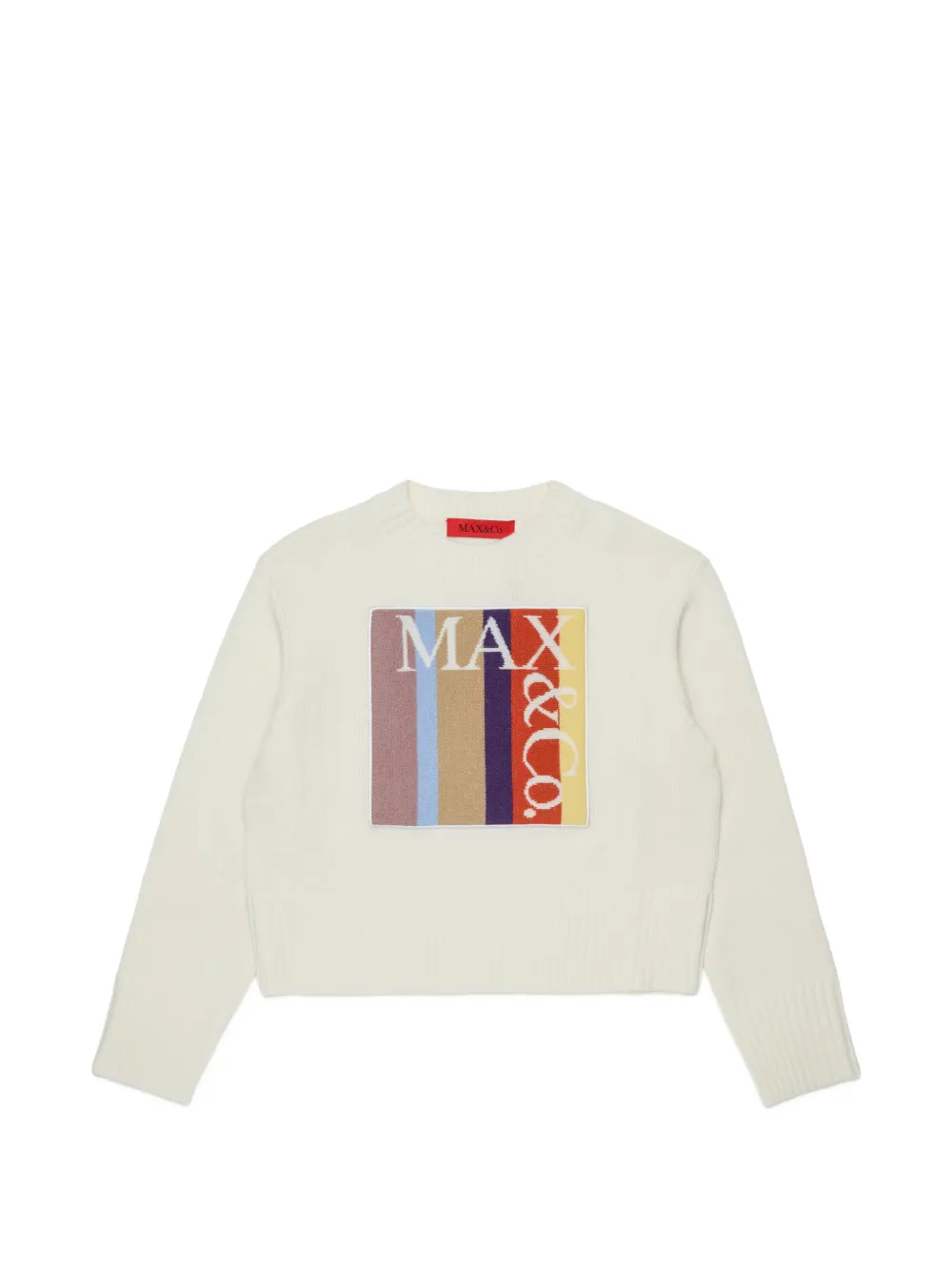 MAX&Co. Kids Maglione con logo - Toni neutri