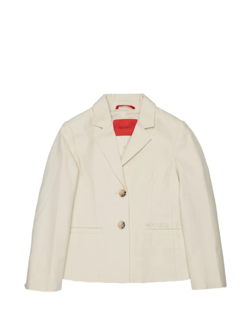 MAX&Co. Kids embroidered-logo blazer - Neutrals