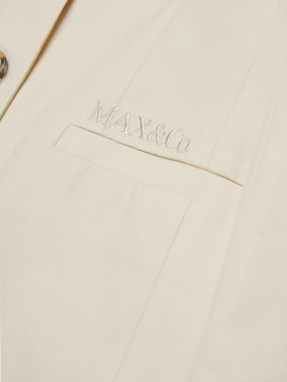 MAX&Co. Kids Blazer met geborduurd logo Beige