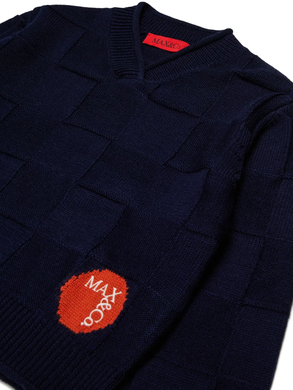 MAX&Co. Kids Trui met logopatch Blauw