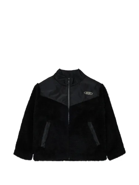 Nº21 Kids fleece panelled jacket