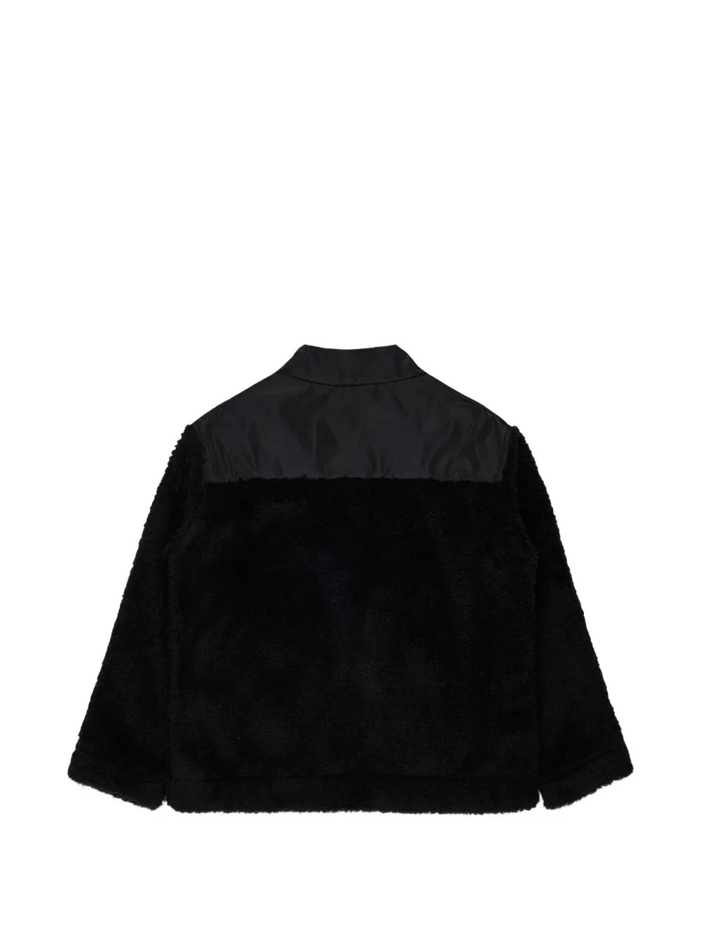 Nº21 Kids Fleece jack met vlakken Zwart