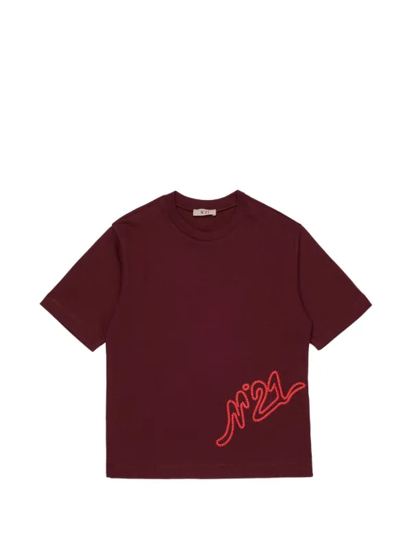 Nº21 ロゴ Tシャツ N 21 ヌメロヴェントゥーノ Logo Print 【公式通販】