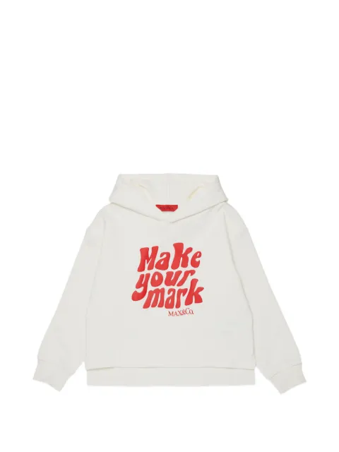 MAX&Co. Kids slogan-print hoodie