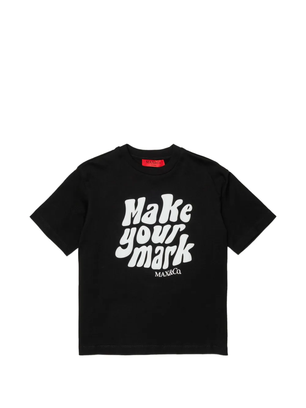 MAX&Co. Kids T-Shirt mit Slogan-Print - Schwarz