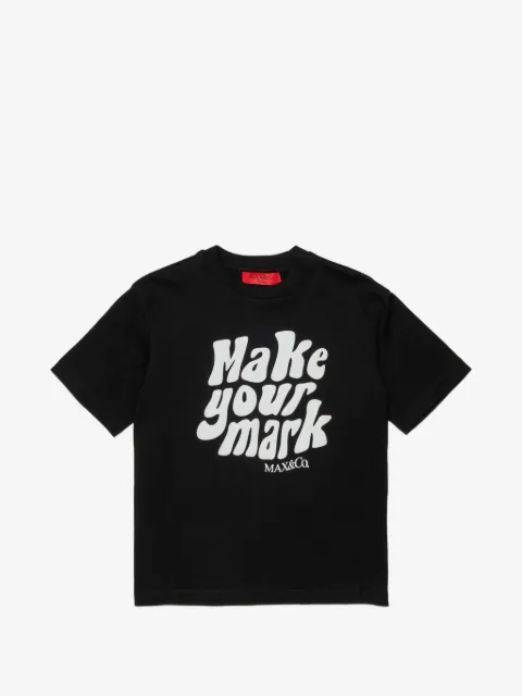 MAX&Co. Kids playera con eslogan estampado
