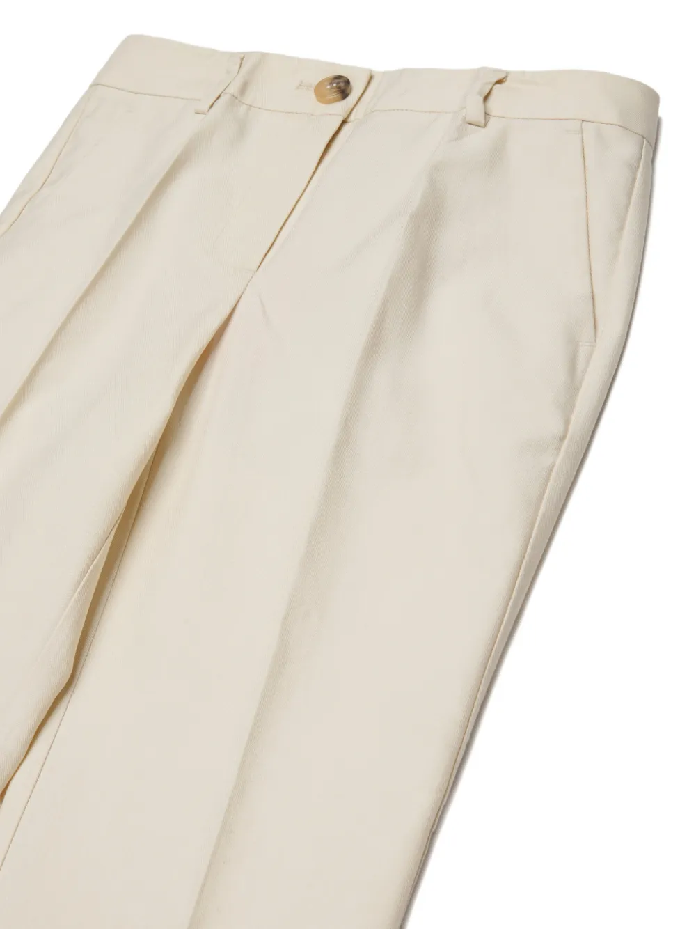 MAX&Co. Kids Pantalon met geborduurd logo Beige