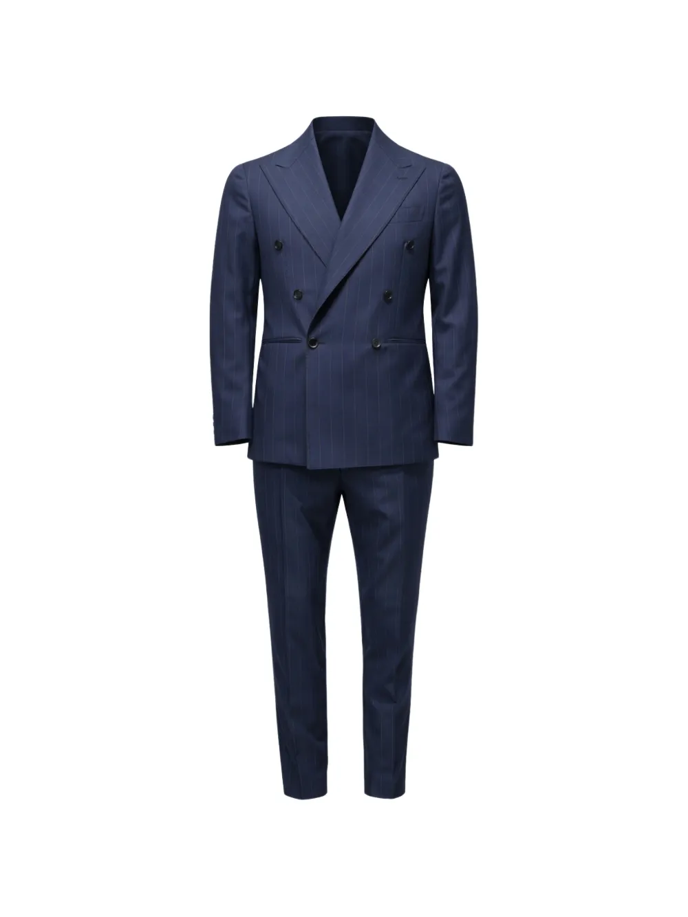FRANZESE COLLECTION Beckham pinstriped double-breasted suit - Blu