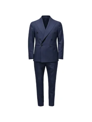FRANZESE COLLECTION ピークドラペル ダブルスーツ | グレー | FARFETCH JP