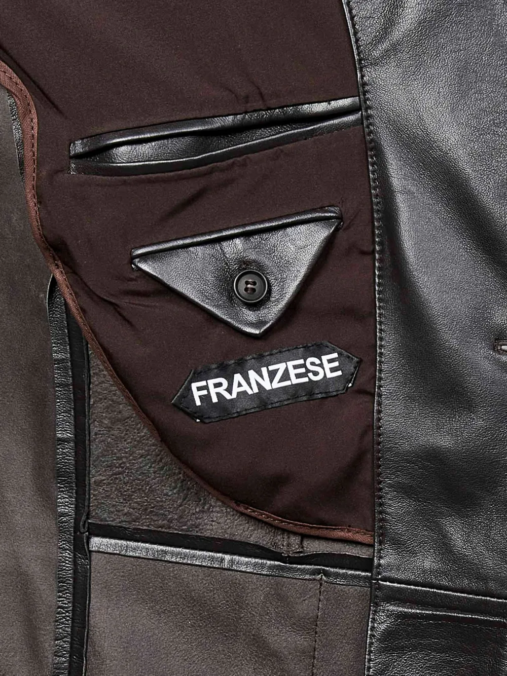 FRANZESE COLLECTION Sal Da Vinci leren jack Bruin