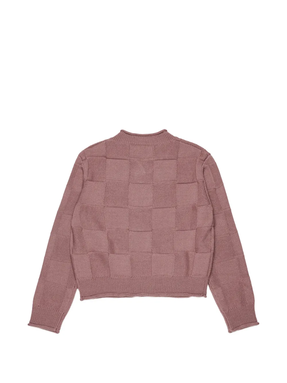 MAX&Co. Kids Geruite trui met logodetail Roze