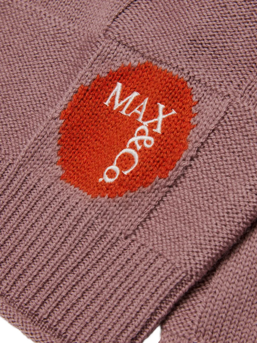 MAX&Co. Kids Geruite trui met logodetail Roze