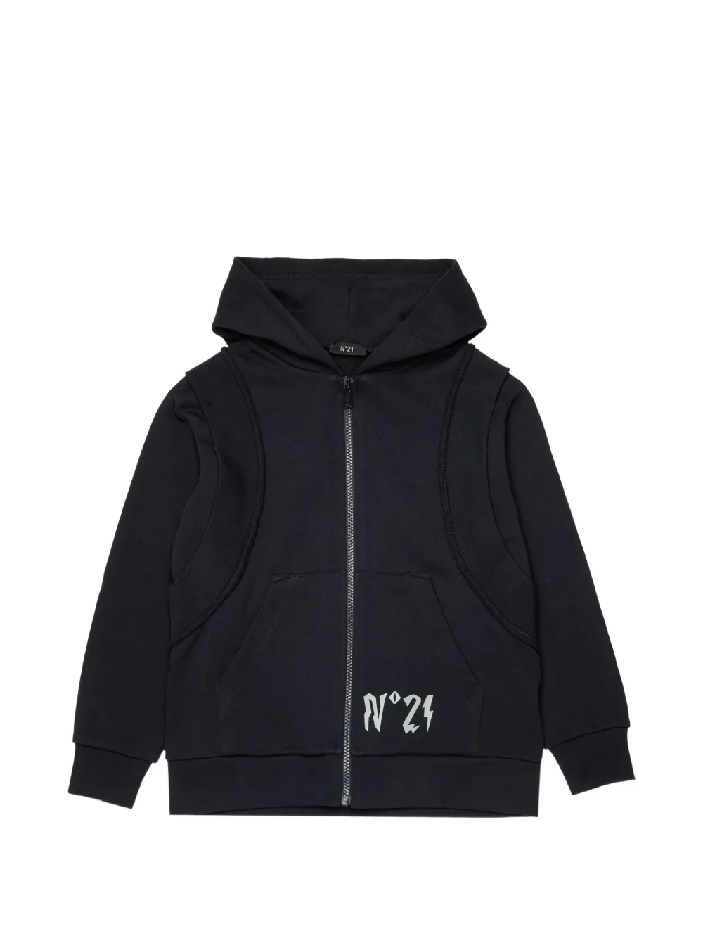 Nº21 Kids Felpa con cappuccio - Nero