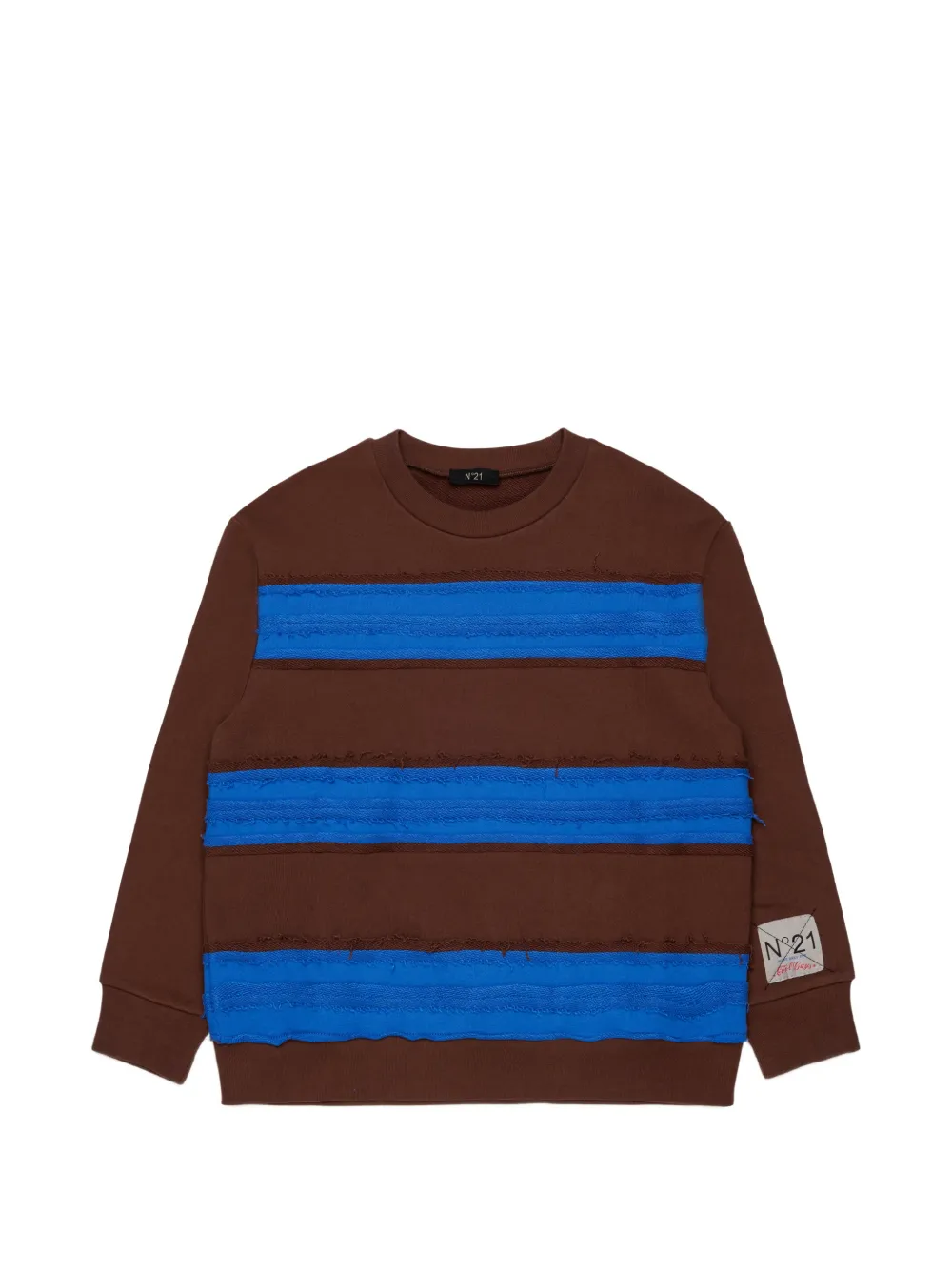 Nº21 Kids Maglione a righe - Marrone