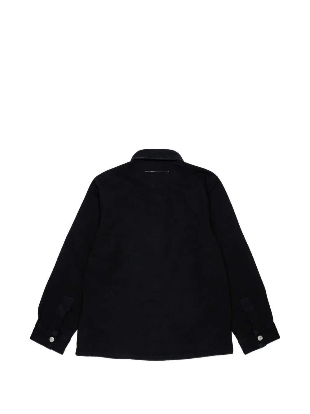 MM6 Maison Margiela Kids Spijkershirt met geborduurd logo Zwart