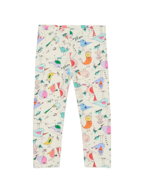 Marni Kids leggins con pájaros estampados