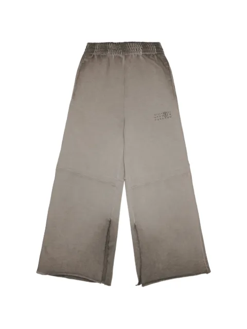 MM6 Maison Margiela Kids pantalones anchos con logo estampado