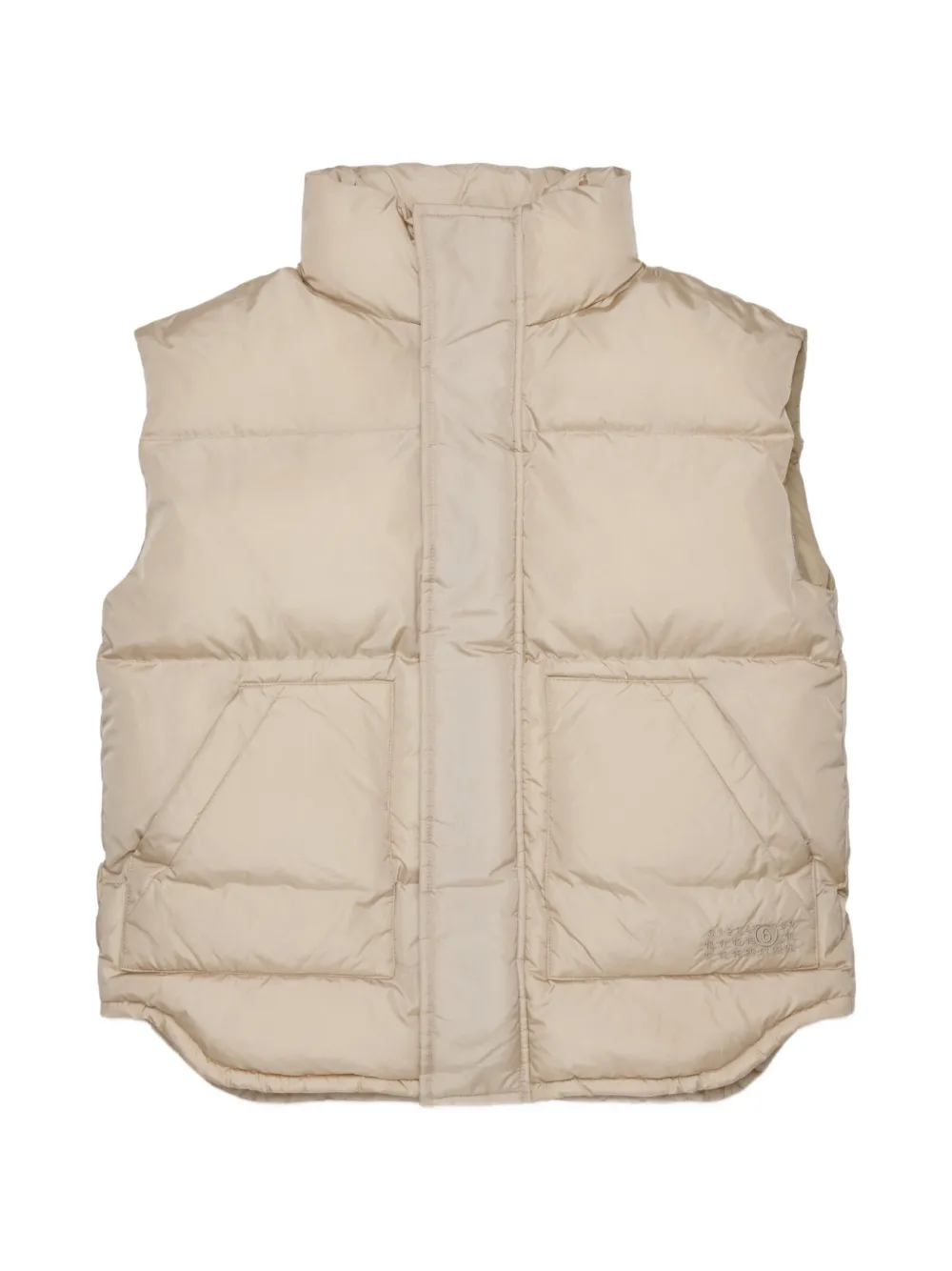 MM6 Maison Margiela Kids Gesteppte Weste - Nude