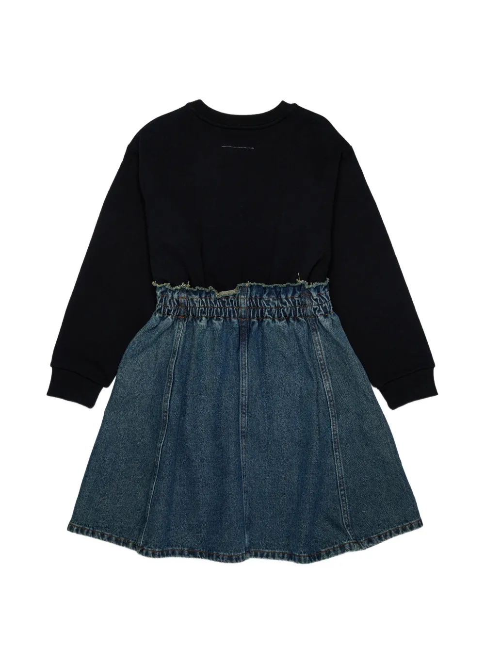 MM6 Maison Margiela Kids Jurk met spijkerrok en lange mouwen Zwart