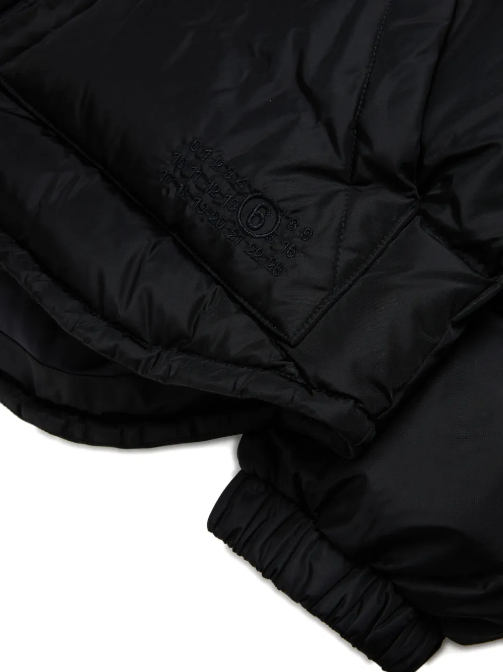 MM6 Maison Margiela Kids Gewatteerd jack Zwart