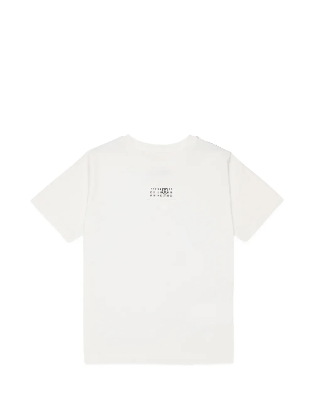 MM6 Maison Margiela Kids T-shirt con applicazione logo - Bianco