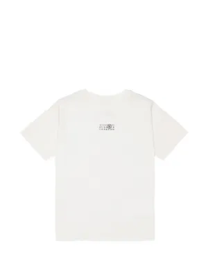 MM6 Maison Margiela Kids logo-print T-shirt | White | FARFETCH ID