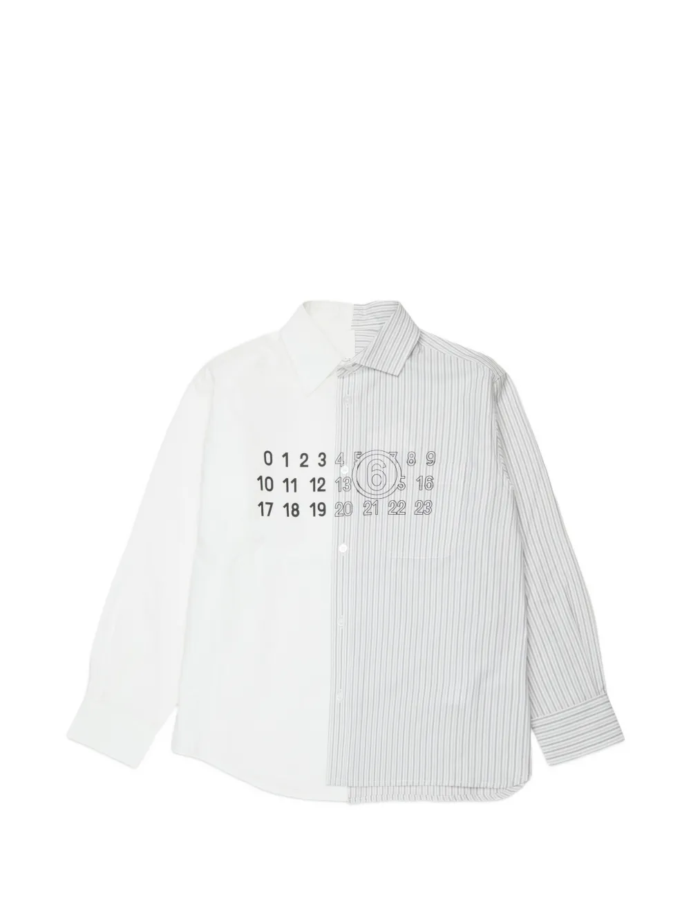MM6 Maison Margiela Kids Camicia con logo - Bianco