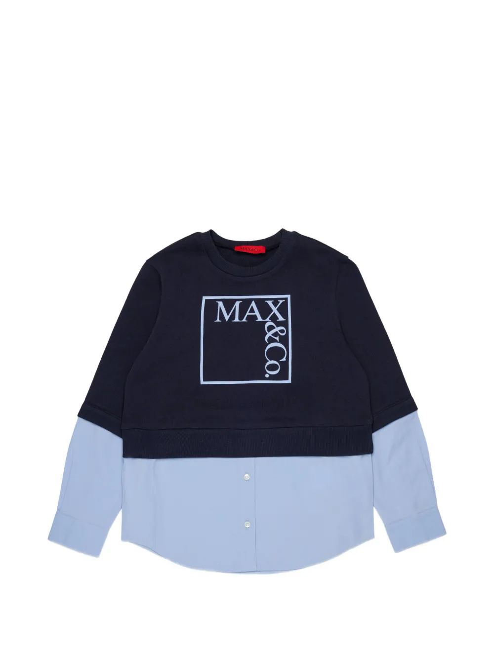 MAX&Co. Kids Felpa con stampa - Blu