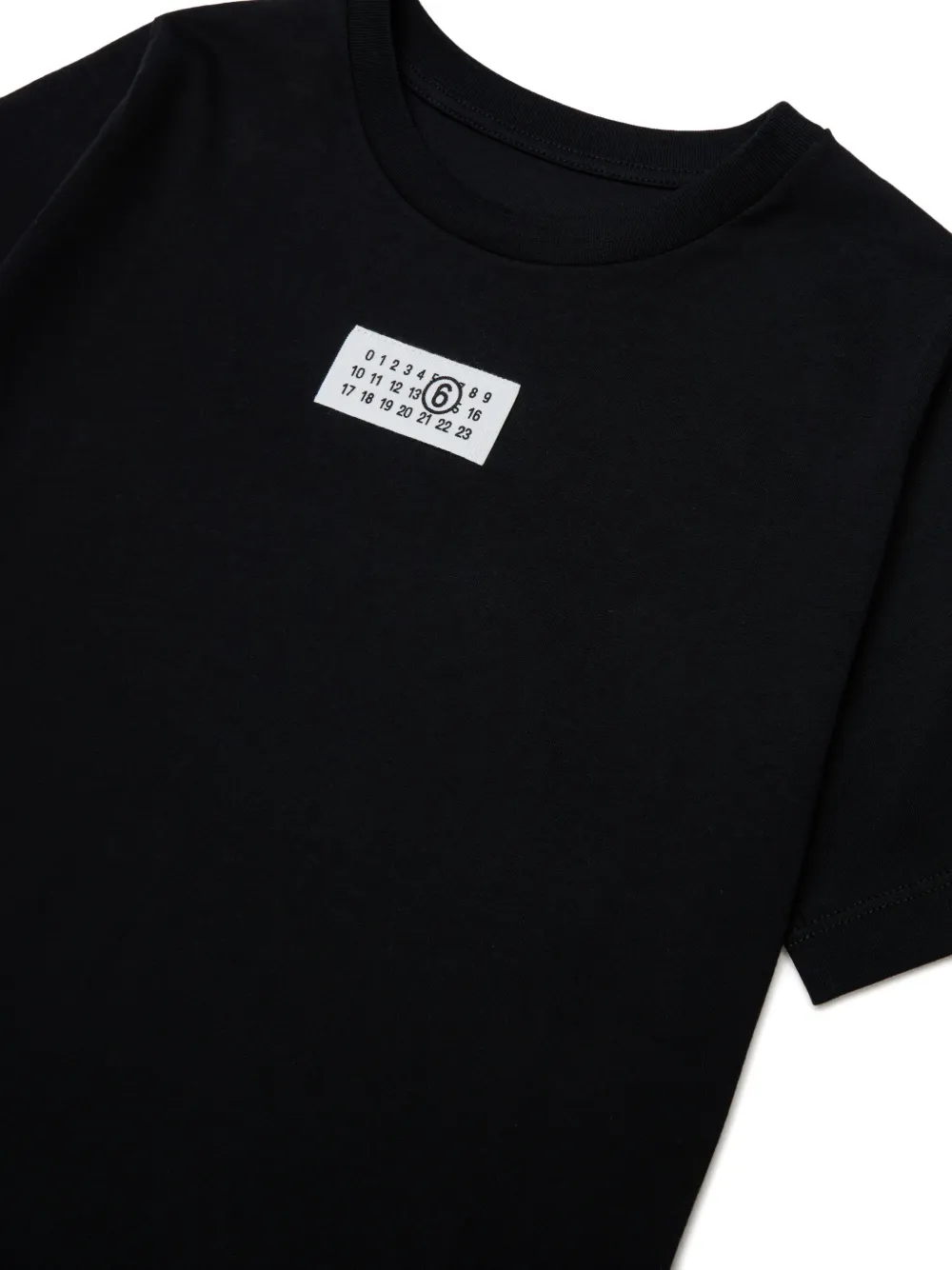 MM6 Maison Margiela Kids T-shirt met logopatch Zwart